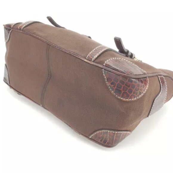 Celine Handbag Brown Gold Woman Authentic Used G929 - Picture 4 of 6